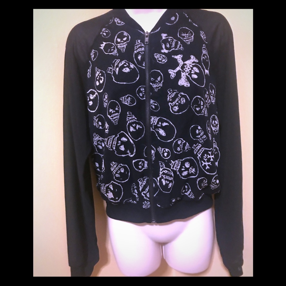 skull bomber jacket